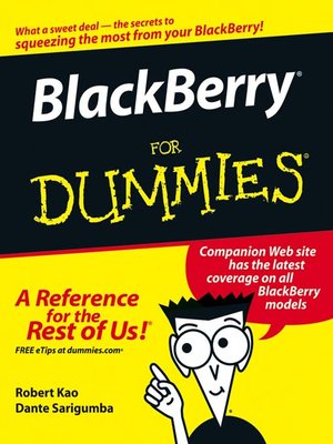 cover image of BlackBerry For Dummies